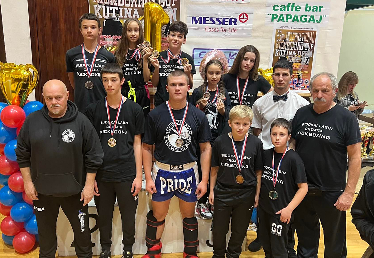 Kickboxing klub Budokai Labin na turniru u Kutini